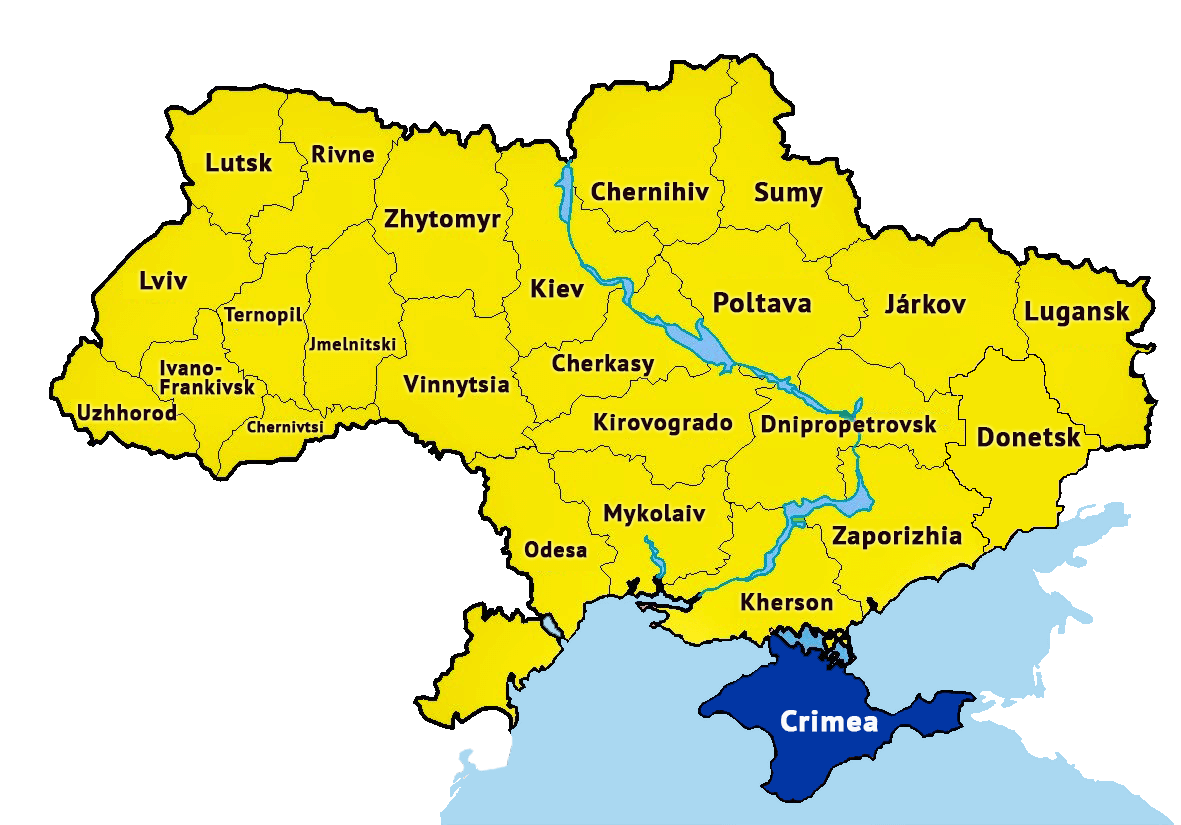 mapa de la antigua Ucrania